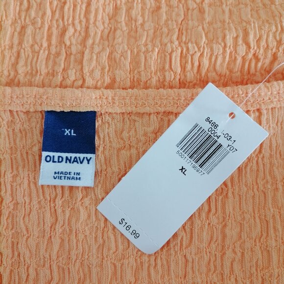 NWT Old Navy Womens Yellow Short Sleeve Square Neck Fitted T-Shirt Size XL - Picture 5 of 7